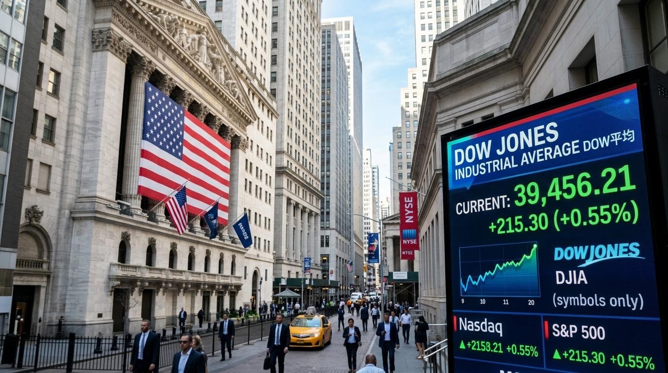 ダウ平均のニュースボード